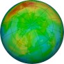 Arctic ozone map for 2024-12-19